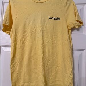 Columbia Men's Bright Yellow Short Sleeve Tee